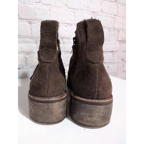 Timberland Womens Chelsea Boots Size 10 Brown Cognac Leather Zip Pull On Ankle - Picture 3 of 13